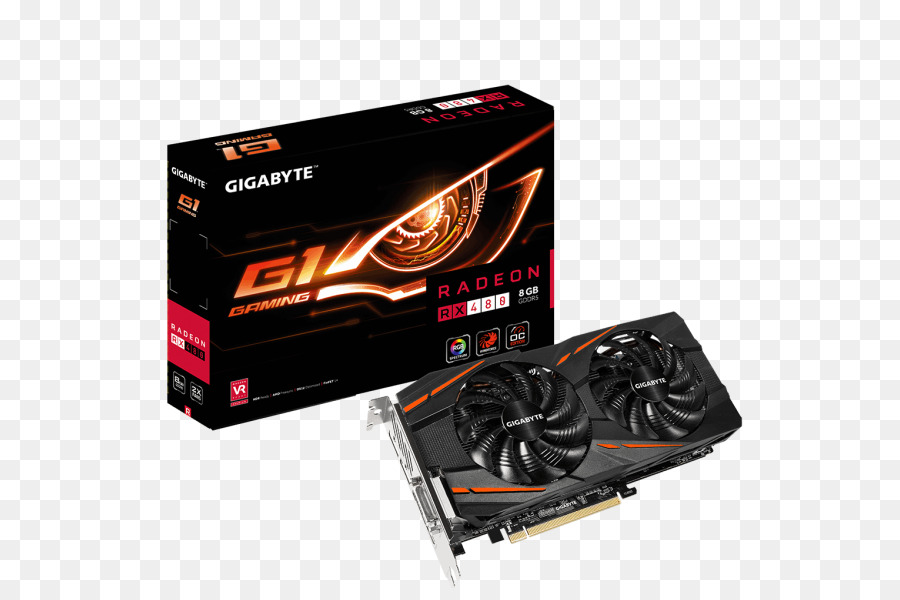 Kartu Grafis Video Adapter，Gk Gigabyte Ati Radeon Rx 480 Gaming G1 4 Gb Windforce Ii PNG