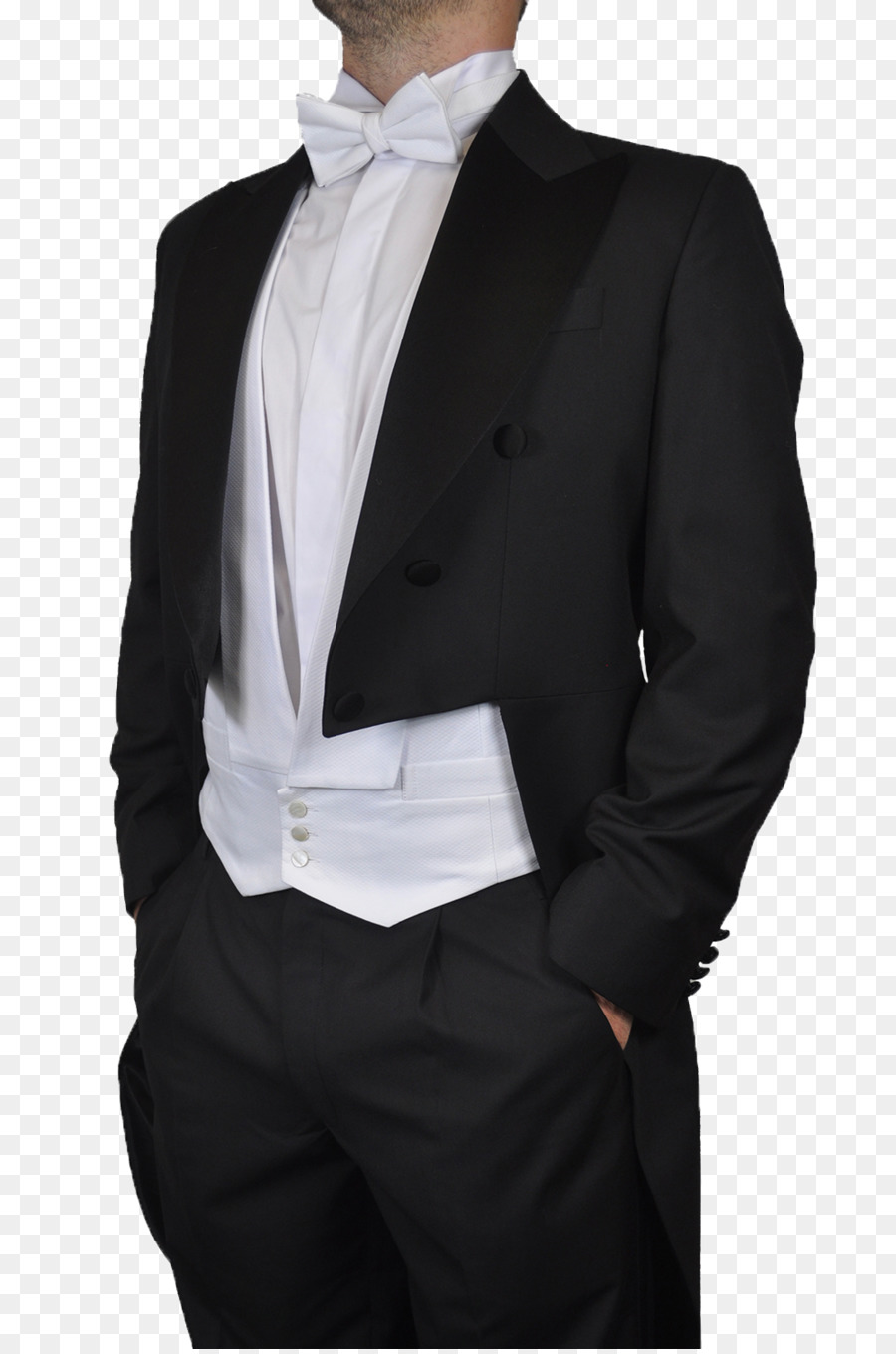 Tuxedo Yang，Dasi Putih PNG