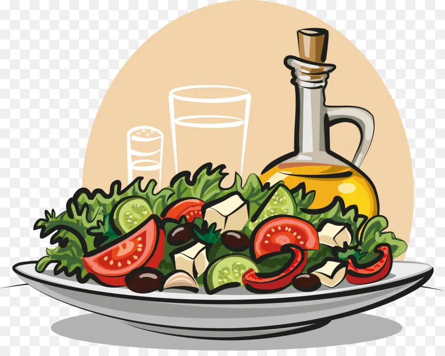Koki Salad，Salad Yunani PNG