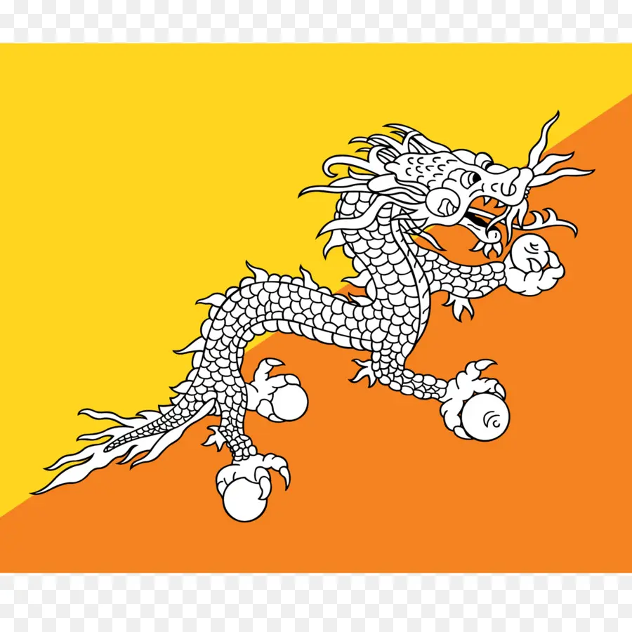 Bhutan，Bendera Bhutan PNG