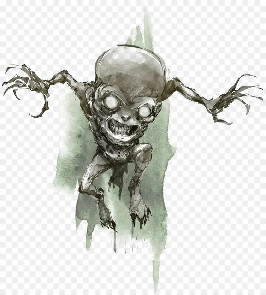 Ilustrasi Zombie，Makhluk PNG