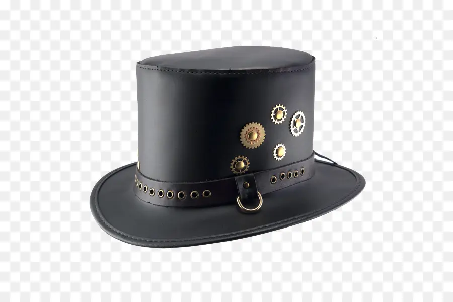 Topi Steampunk Hitam，Roda Gigi PNG