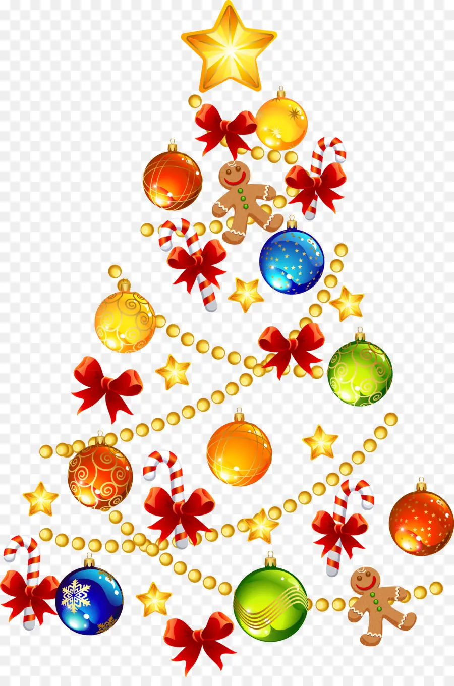 Pohon Natal，Ornamen Natal PNG