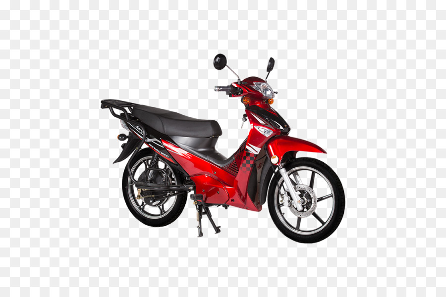 Sepeda Motor Merah Hitam，Skuter PNG