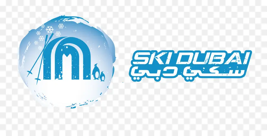 Logo Ski Dubai，Bermain Ski PNG