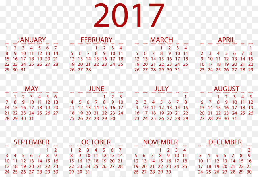 Kalender 2017，Bulan PNG