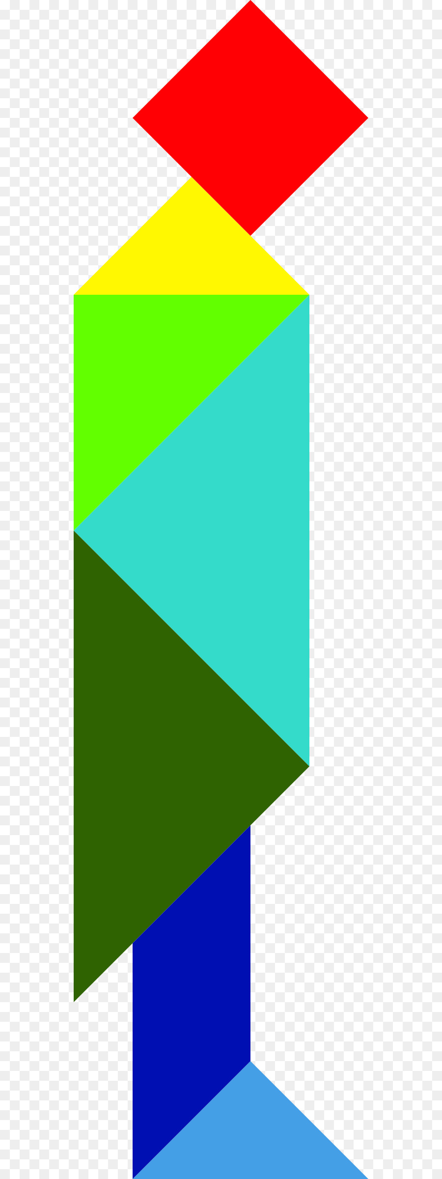 Tangram，Segitiga PNG