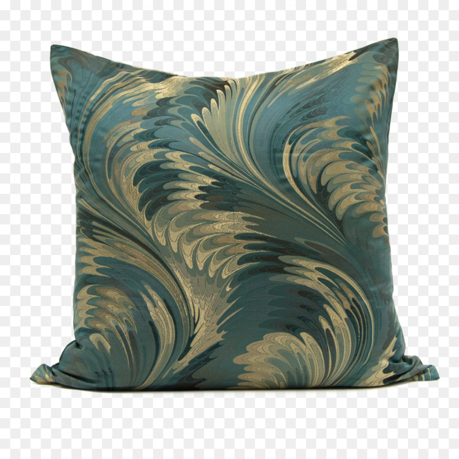 Bantal Zigzag Biru，Bantal PNG