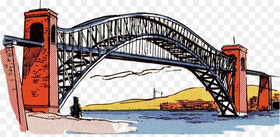 Ilustrasi Jembatan，Arsitektur PNG