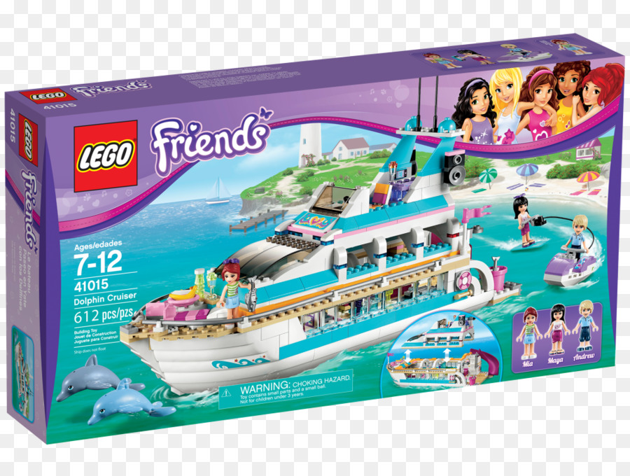 Lego 41015 Teman Dolphin Cruiser，Lego Teman PNG