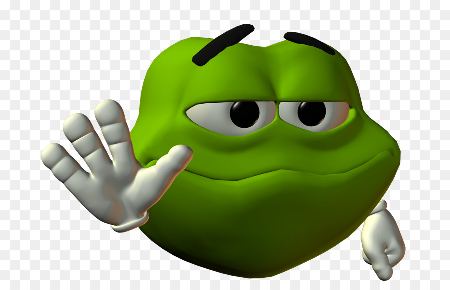 Emoji Hijau，Ekspresi PNG