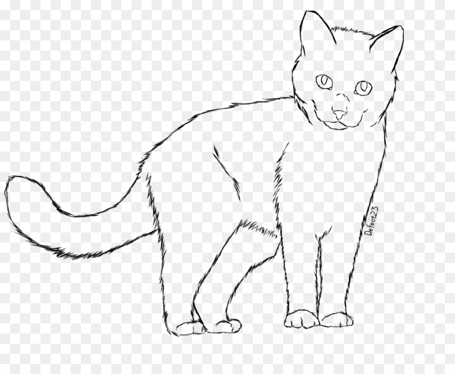 Sketsa Kucing，Hewan PNG