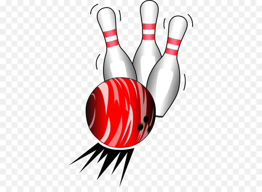 Bola Bowling Merah，Pin Bowling PNG