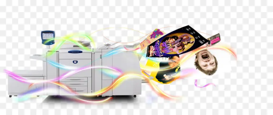 Printer Dengan Keluaran Berwarna Warni，Pencetakan PNG