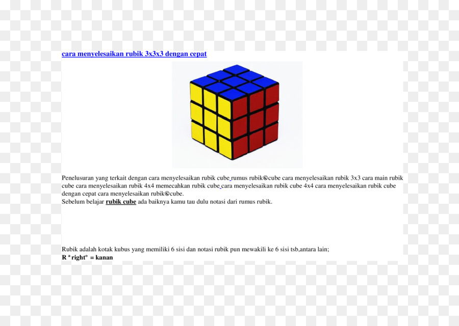 Kubus Rubik，Ilustrasi Smp Matematika Kamus PNG