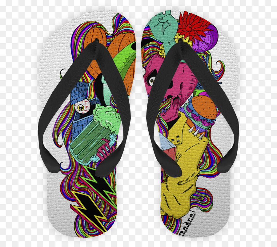 Sandal Jepit，Berwarna Warni PNG