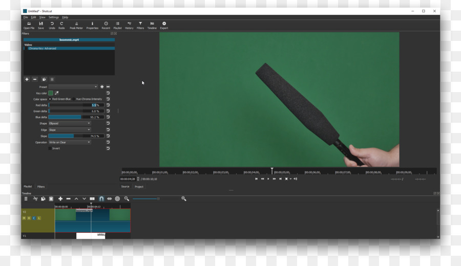 Kunci Chroma，Vsdc Editor Video Gratis PNG