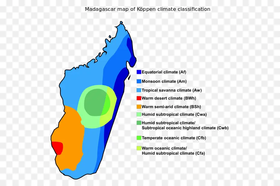 Klasifikasi Iklim Köppen，Madagaskar PNG