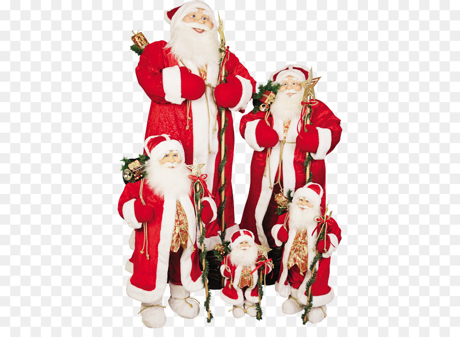 Santa Claus，Ornamen Natal PNG