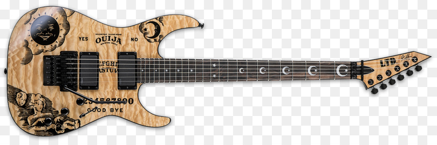 Gitar Listrik，Desain Tengkorak PNG