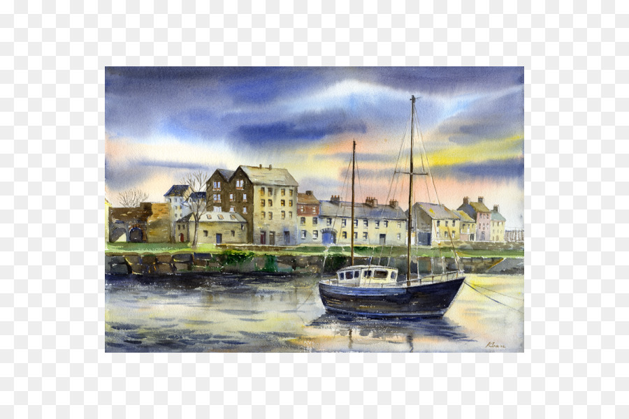 Galeri Kinsale，Lukisan Cat Air PNG