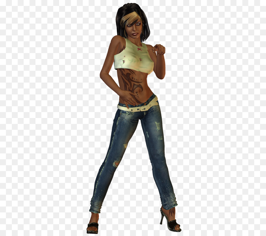 Pinggul，Celana Jeans PNG