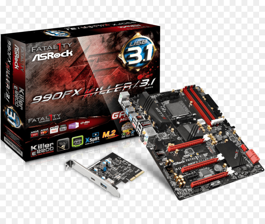 Kartu Grafis Video Adapter，Asrock Fatal1ty 990fx Killer31 Amd 990fx Am3 Micro Atx Xfiresli Usb 31 Kartu M2 140w Dukungan Cpu PNG