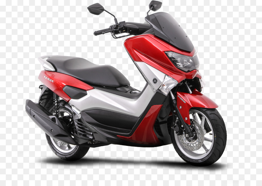 Sepeda Motor Merah Hitam，Skuter PNG