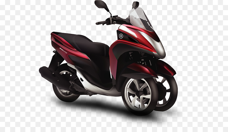 Skuter Merah，Sepeda Motor PNG