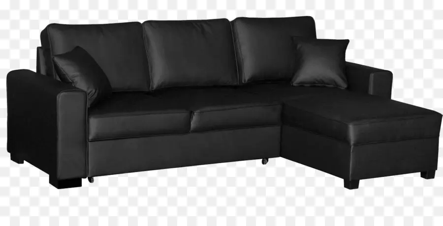 Tempat Tidur Sofa，Hitam PNG