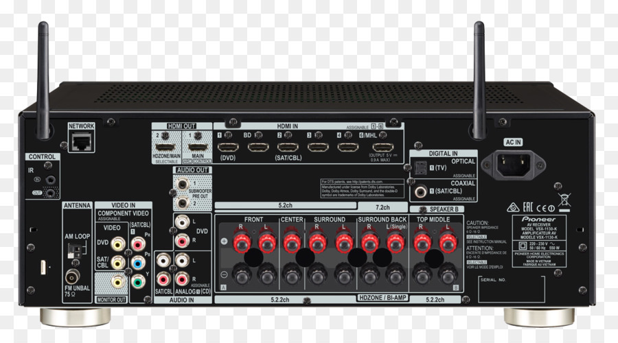 Av Receiver，Pioneer Sclx501 Av Penerima Jaringan Hitam PNG