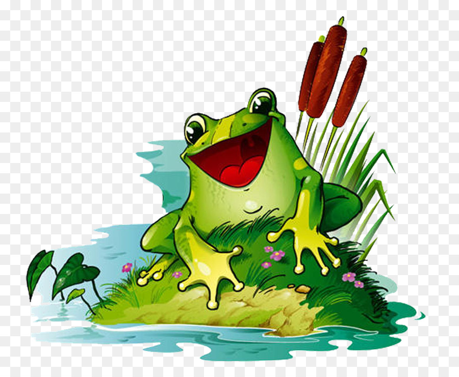 Katak Kartun，Kolam PNG