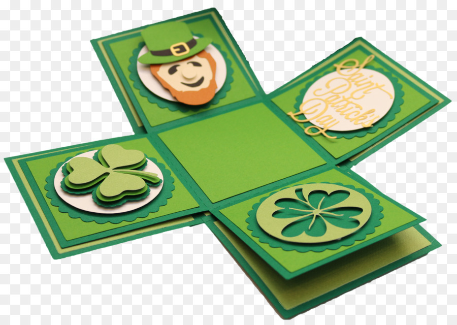 Kartu Hari St Patrick，Leprechaun PNG