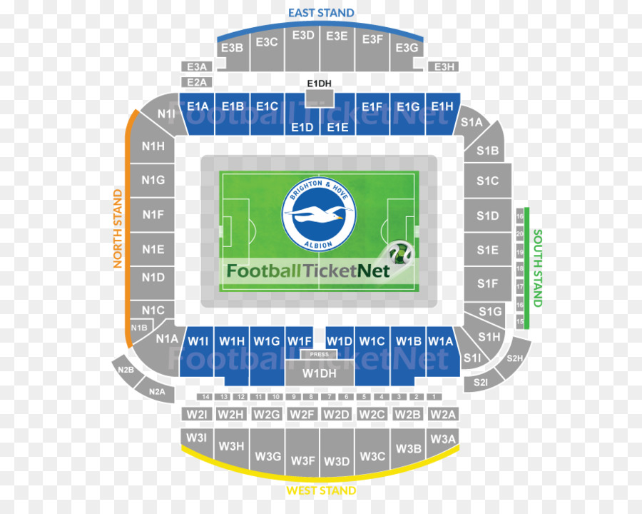 Falmer Stadium，Brighton Hove Albion Fc PNG