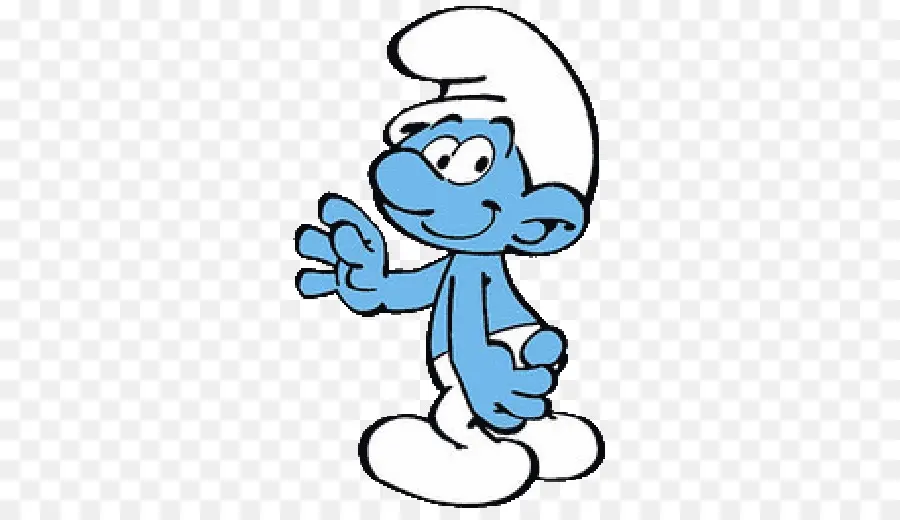 Karakter Kartun Biru，Smurf PNG