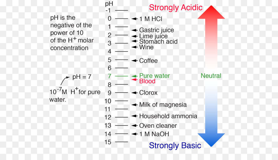 Skala Ph，Asam PNG