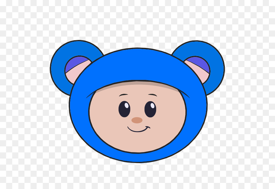 Beruang Kartun，Biru PNG