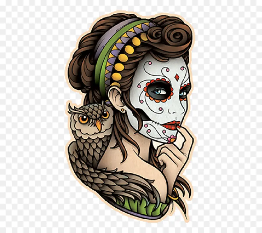 Tengkorak，La Calavera Catrina PNG