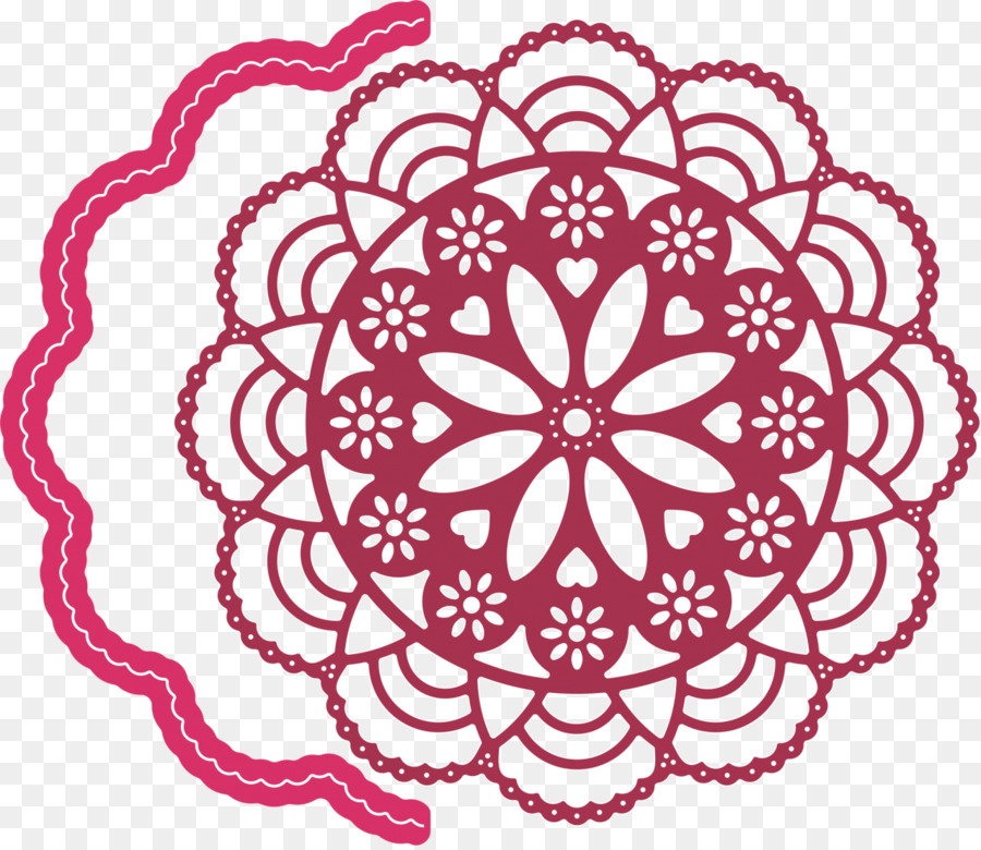 Doily，Bunga Potong PNG