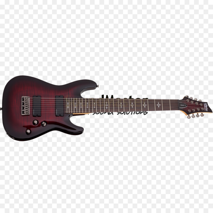 Gitar Ganda Merah Muda，String PNG