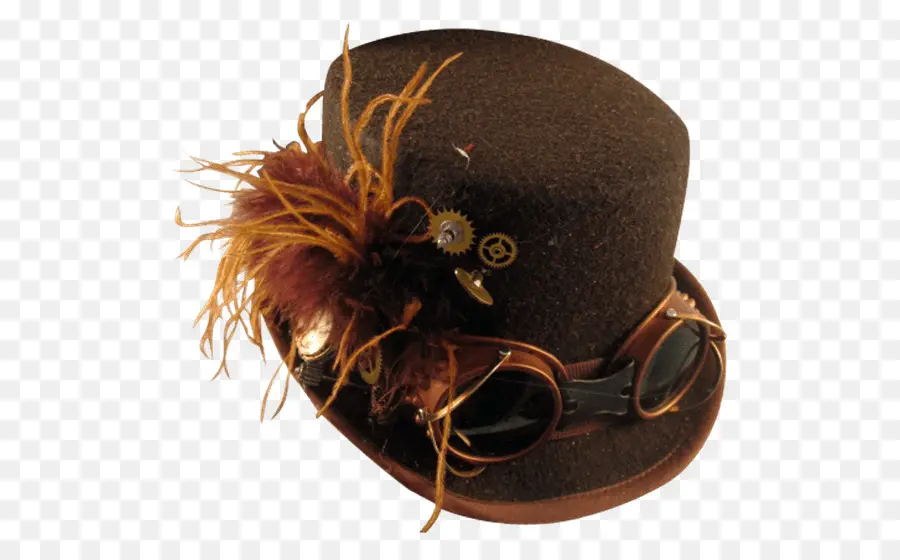 Topi Steampunk，Kacamata PNG