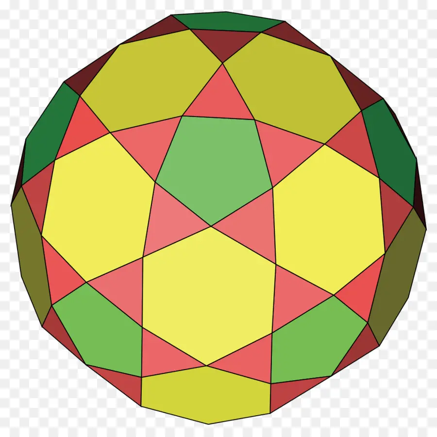 Diperbaiki Truncated Icosahedron，Belah Ketupat Enneacontahedron PNG