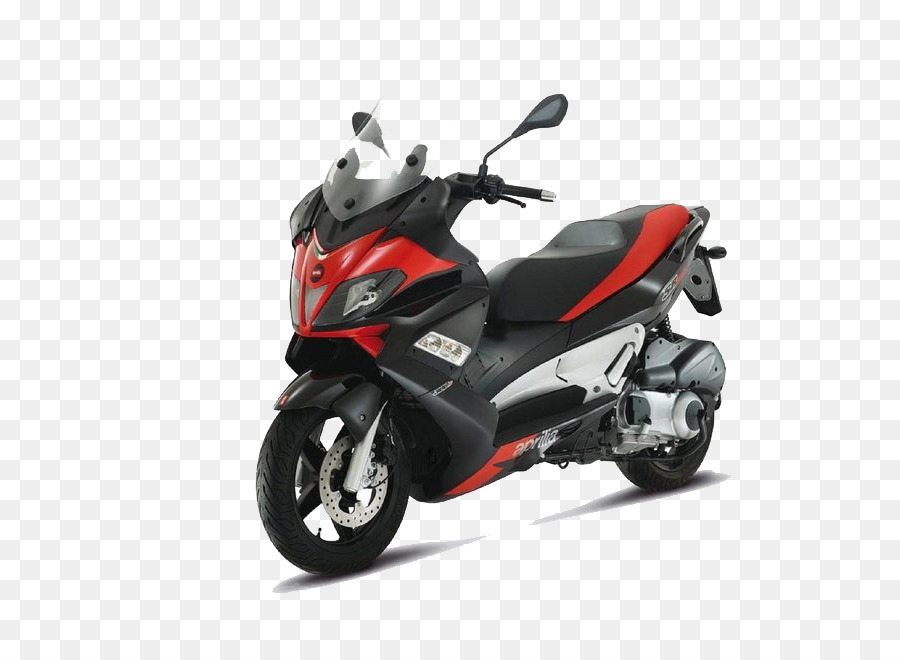 Sepeda Motor Merah Hitam，Skuter PNG