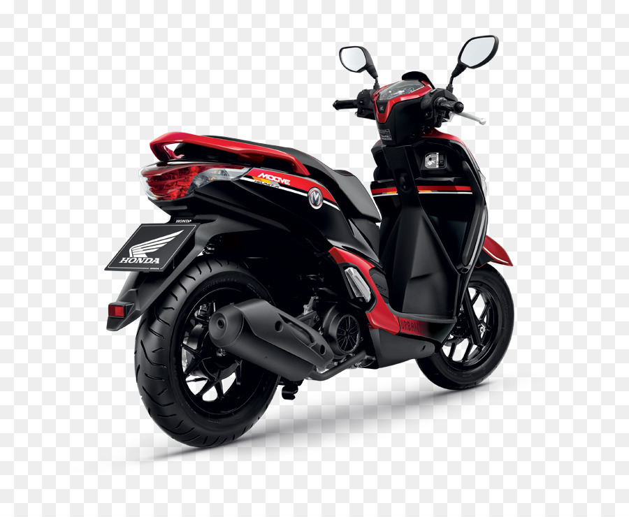 Sepeda Motor Merah Hitam，Skuter PNG