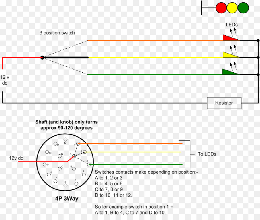 Diagram Sirkuit Led，Mengalihkan PNG