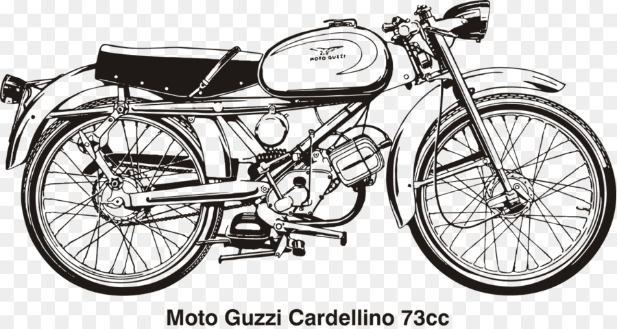 Moto Guzzi Cardellino，Sepeda Motor PNG