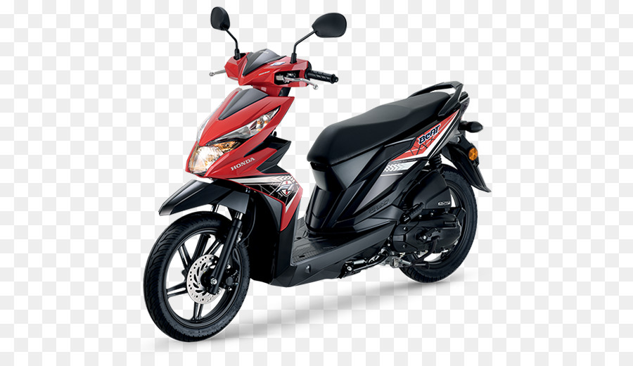 Skuter Merah，Sepeda Motor PNG