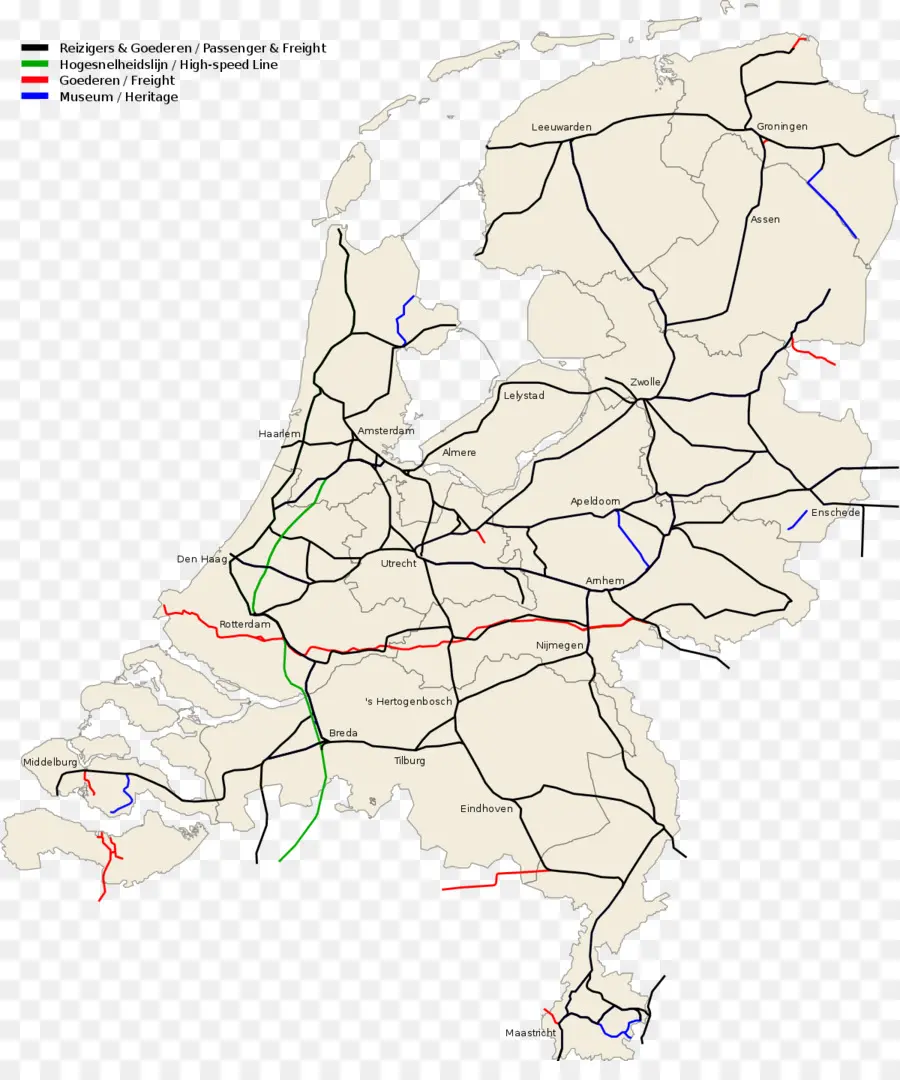 Transportasi Kereta Api，Hoek Van Holland Adanya Stasiun Metro PNG