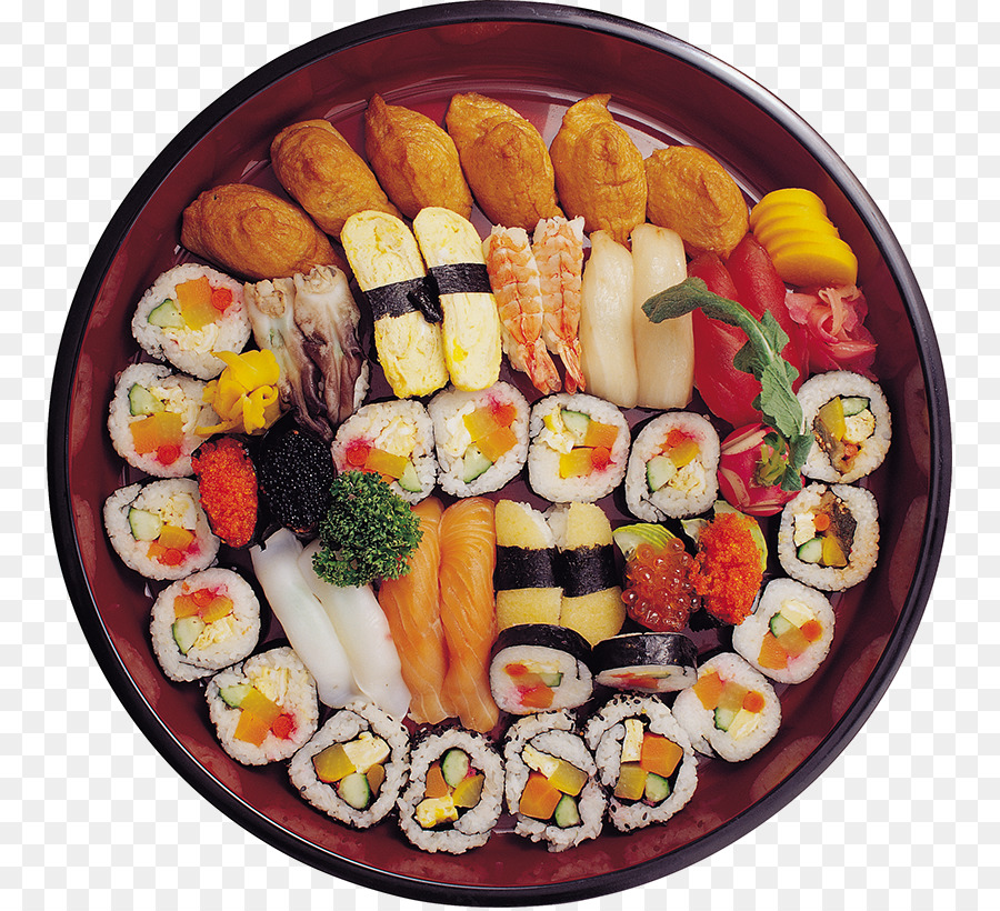 Piring Sushi，Masakan Jepang PNG