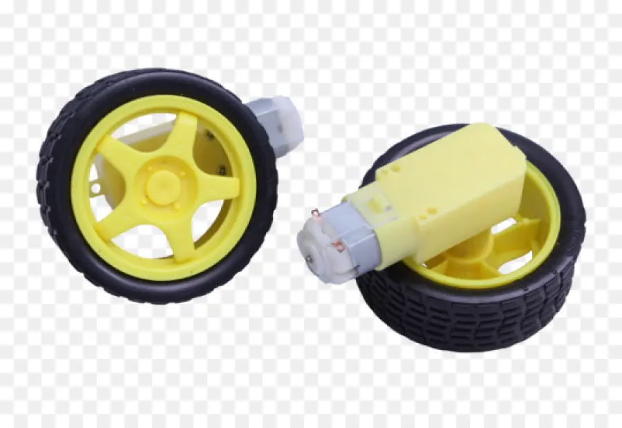 Roda Kuning Dengan Motor，Roda PNG